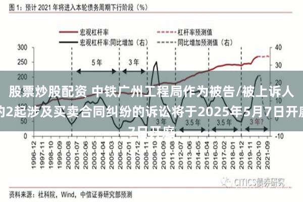 股票炒股配资 中铁广州工程局作为被告/被上诉人的2起涉及买卖合同纠纷的诉讼将于2025年5月7日开庭
