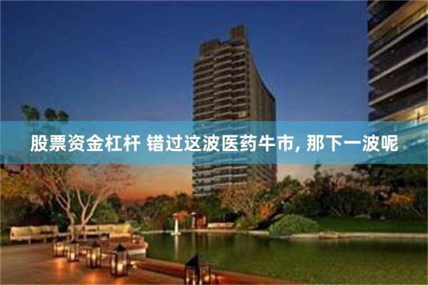 股票资金杠杆 错过这波医药牛市, 那下一波呢